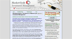 Desktop Screenshot of marketcycleinvestmentmanagement.com